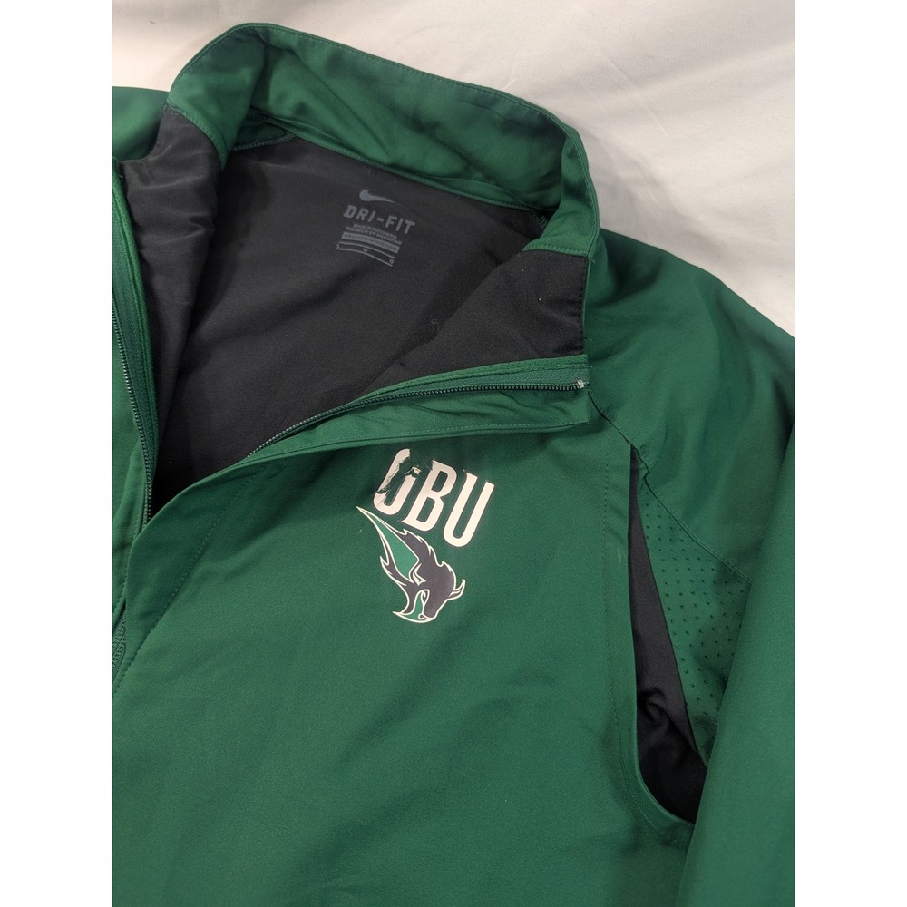 Nike Jacket Mens Size L Oklahoma Baptist Full Zip Green *Read